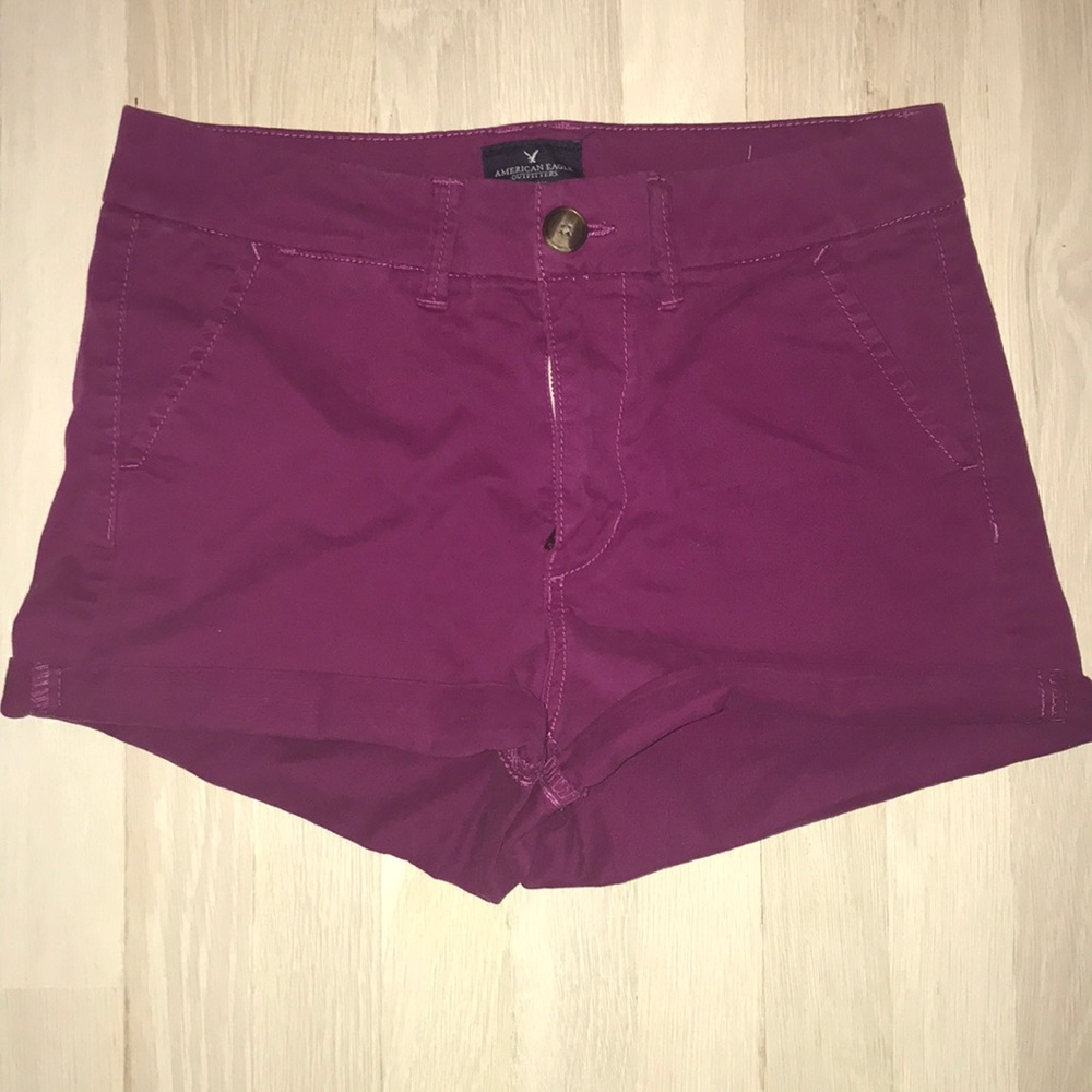 Purple shorts